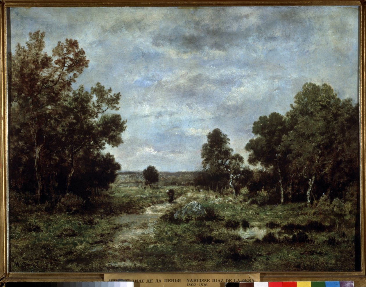 Herbst in Fontainebleau von Narcisse Virgile Diaz de la Peña