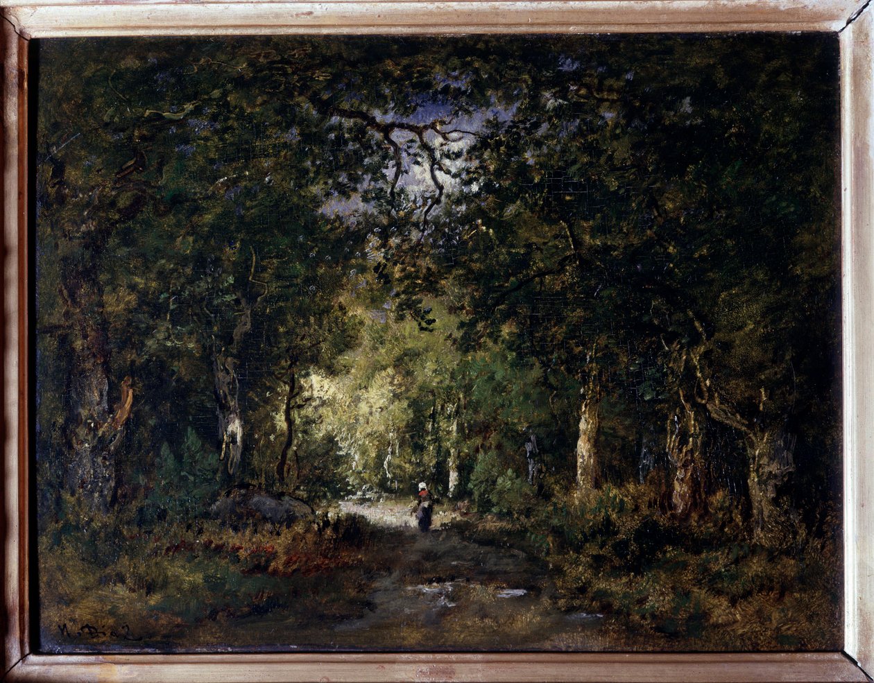 Die Straße im Wald von Narcisse Virgile Diaz de la Peña