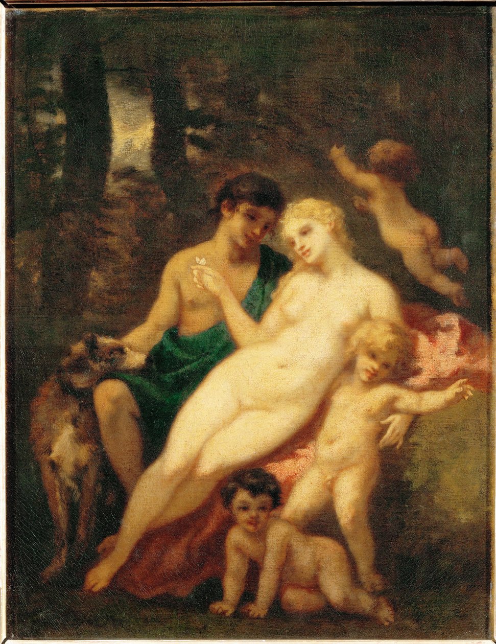 Venus und Adonis von Narcisse Virgile Diaz de la Pena