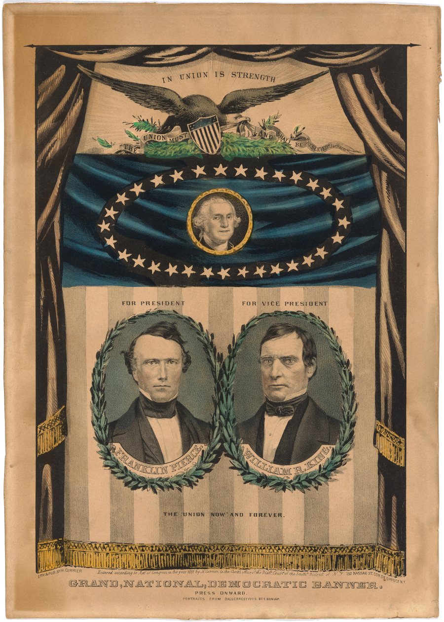 Franklin Pierce und William R. King von Nathaniel Currier