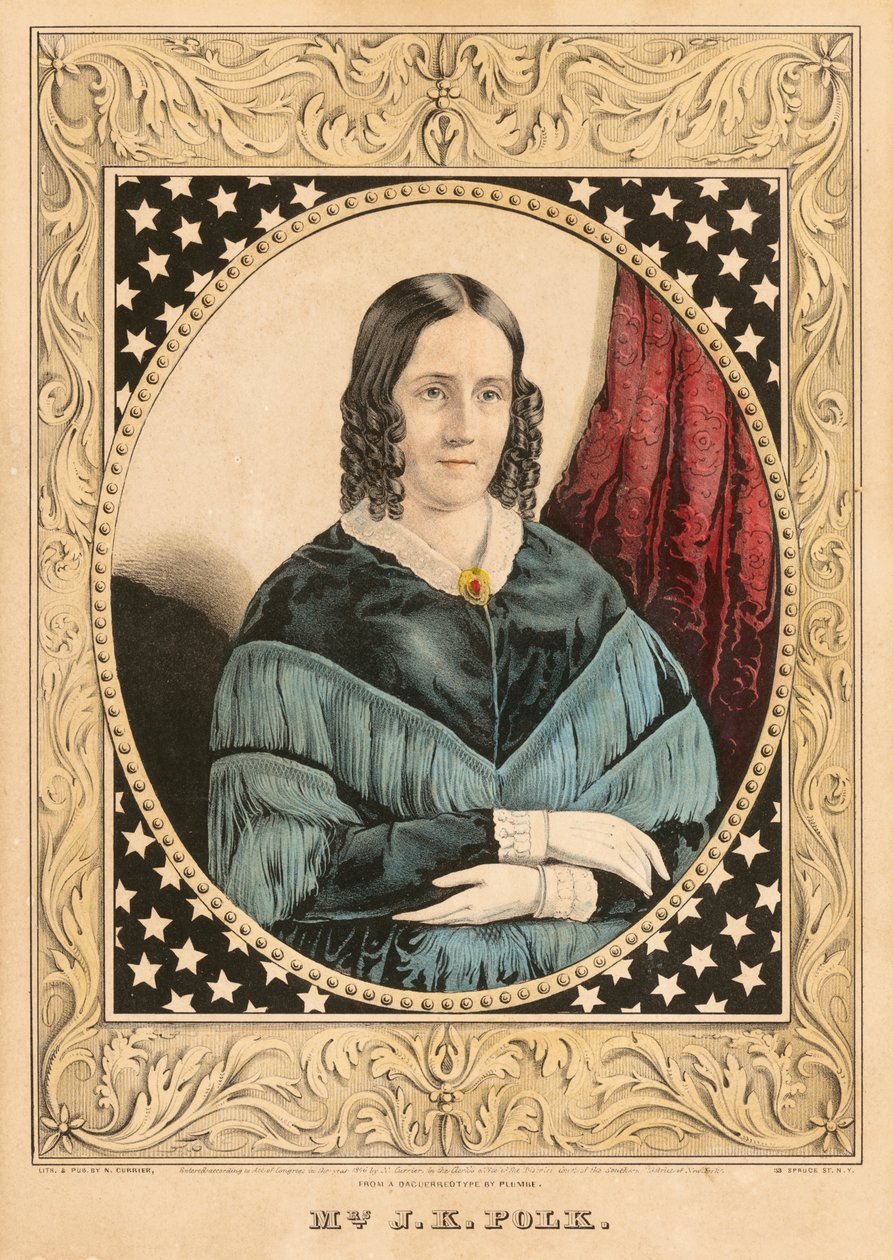 Sarah Childress Polk von Nathaniel Currier