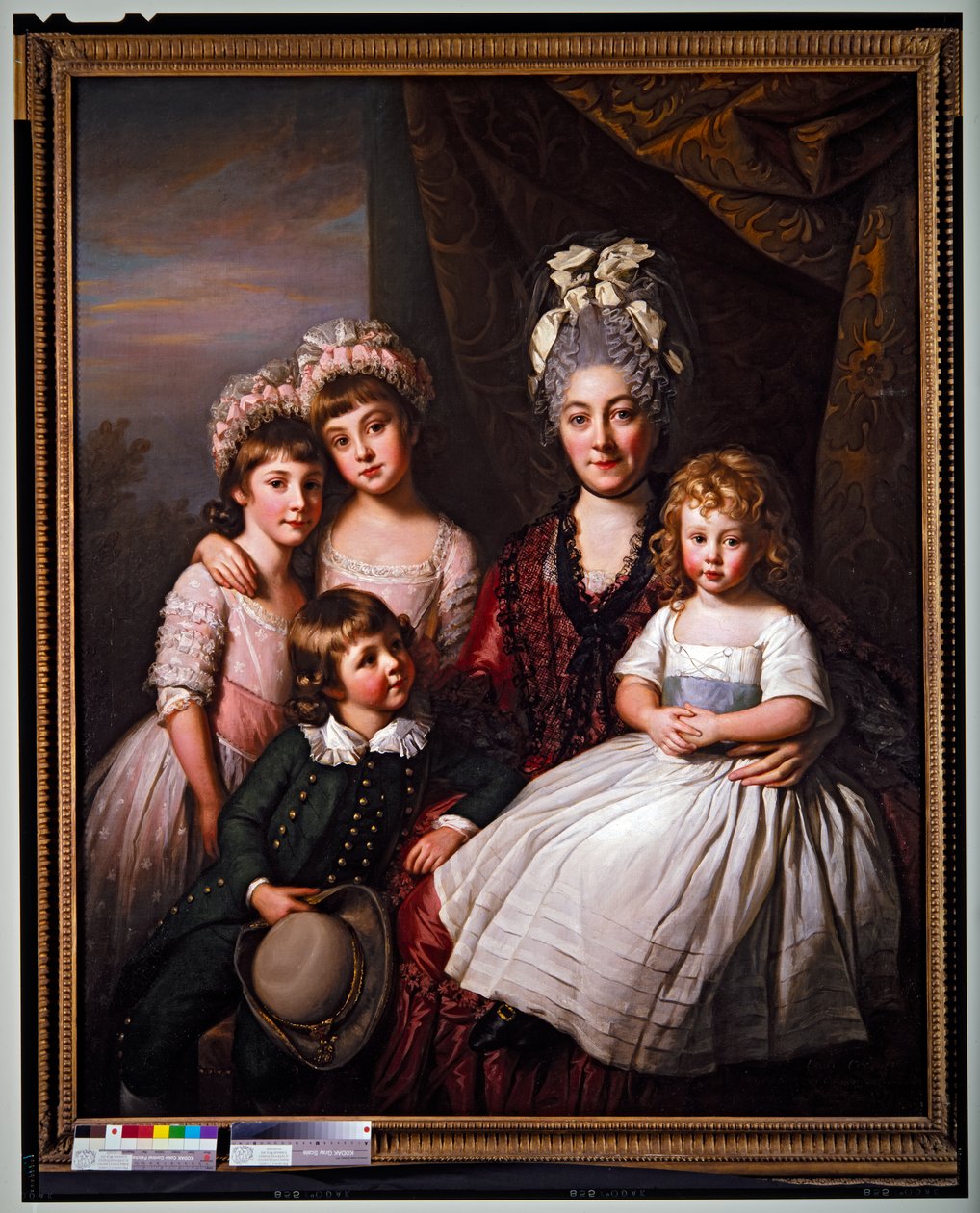 Lady Cooper umgeben von ihren Kindern von Nathaniel Dance