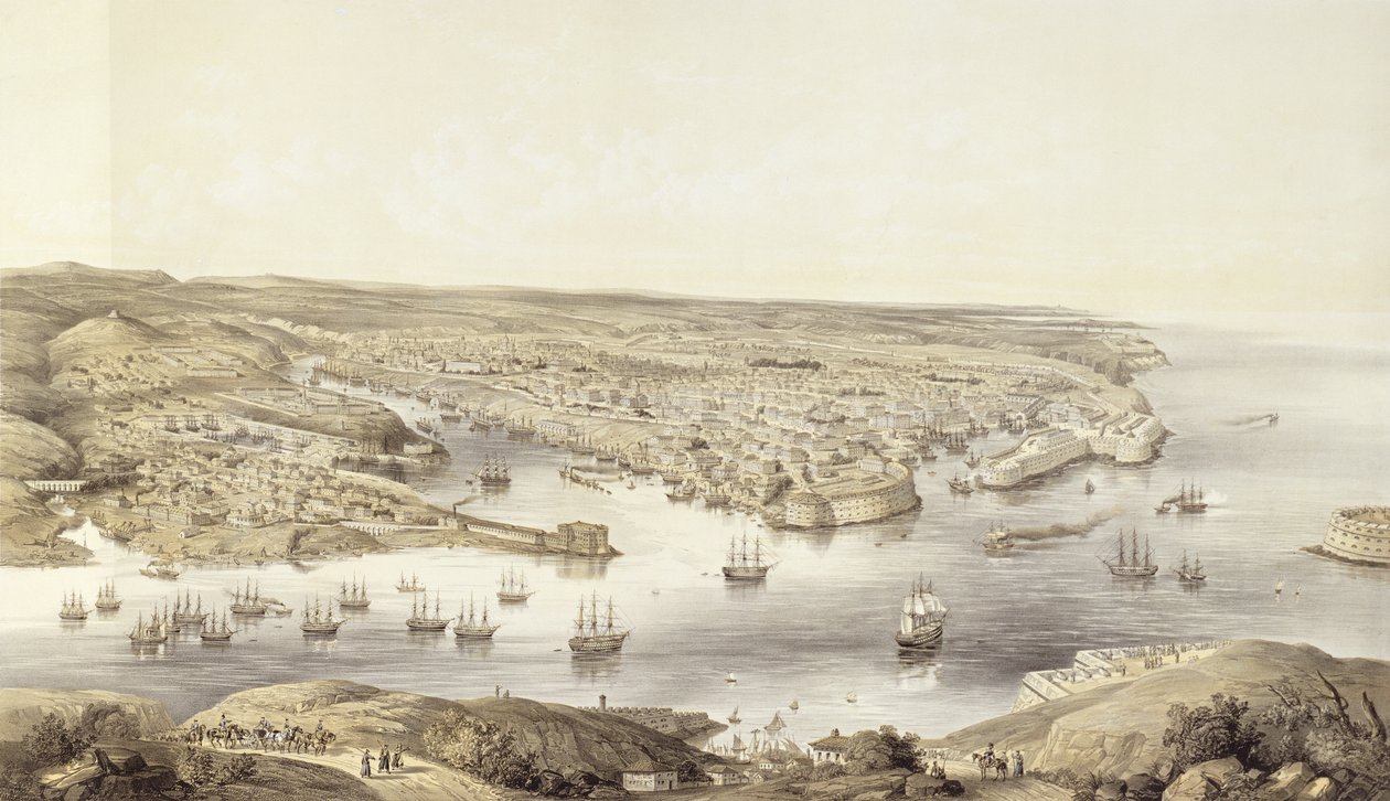 Sebastopol in all seiner Pracht, 1848, graviert von Day und Son, veröffentlicht 1857 von Nathaniel Whittock