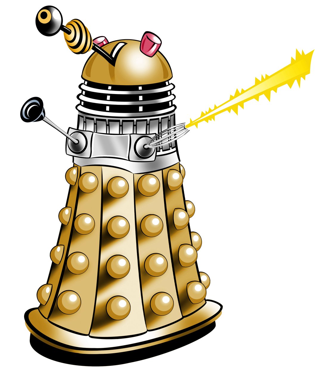 Dalek - Cartoon-Illustration von Neale Osborne