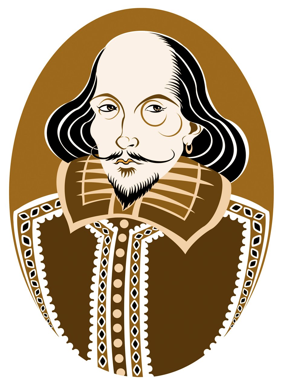 William Shakespeare, englischer Dichter und Dramatiker, getauft am 26. April 1564 - 23. April 1616 von Neale Osborne