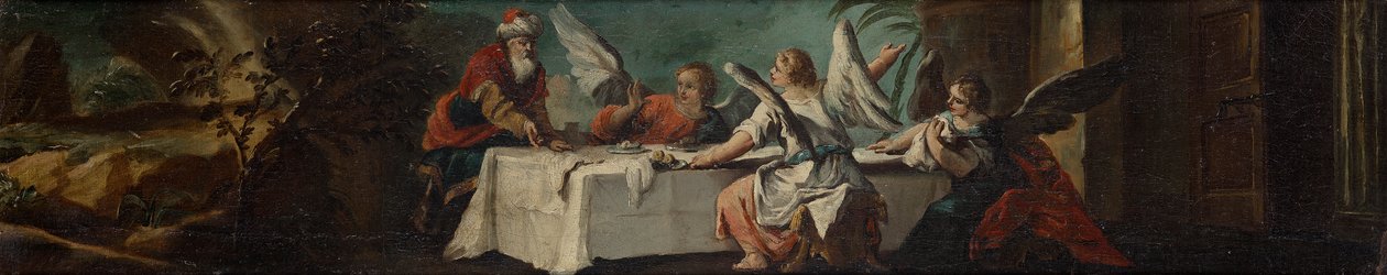 Abraham bewirtet die Engel von Leopold Blonder