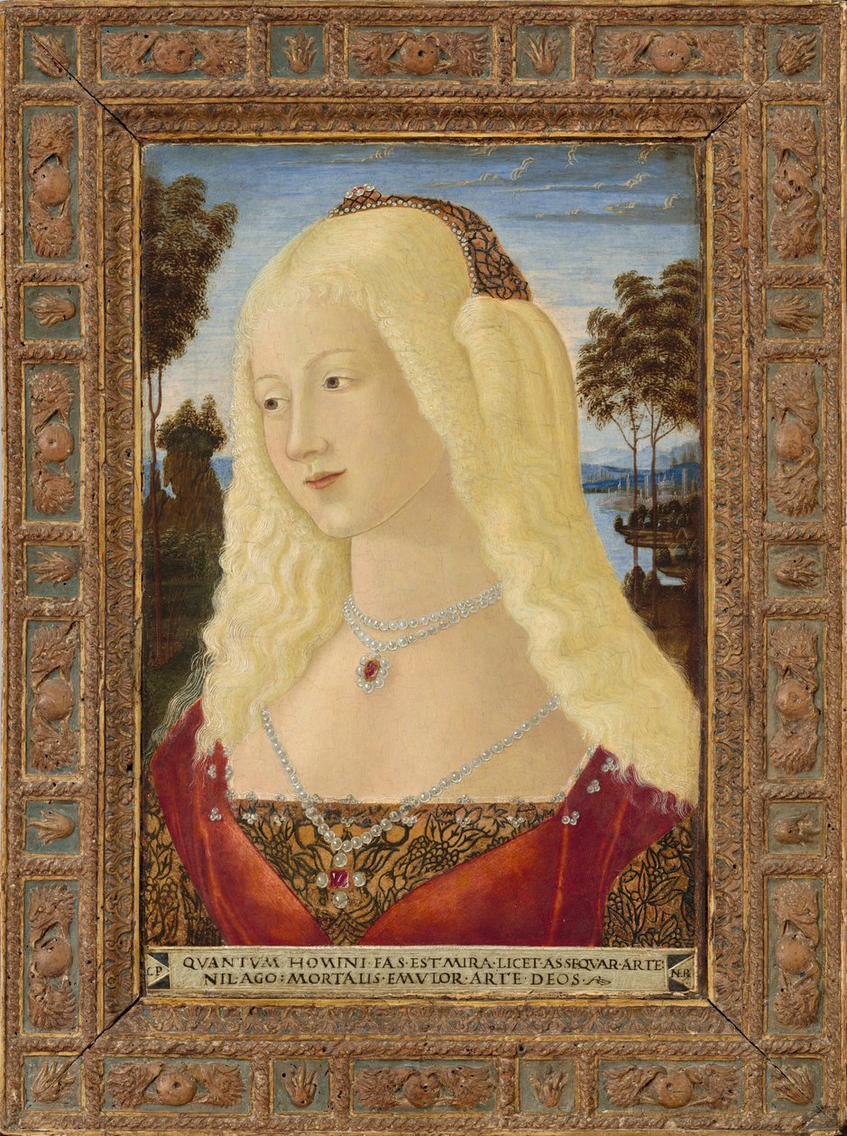 Porträt einer Dame, ca. 1485 von Neroccio de Landi