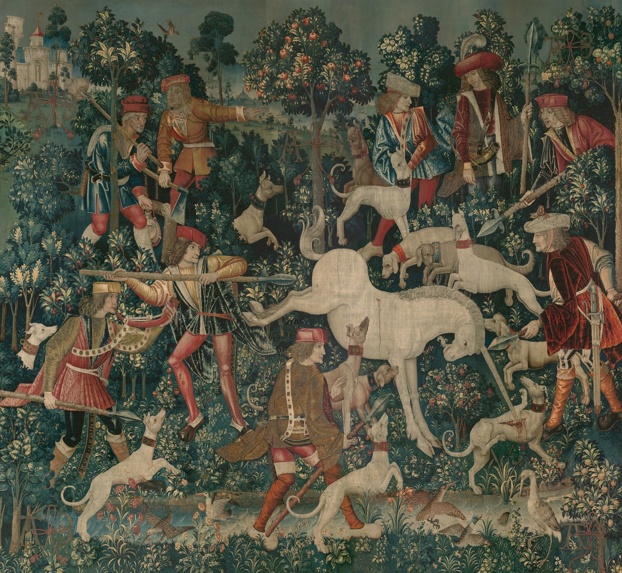 Das Einhorn verteidigt sich, ca. 1500 von Netherlandish School