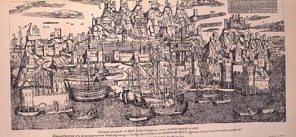 Hafen von Aden, Arabien, aus dem Buch von Marco Polo, veröffentlicht 1903 von Netherlandish School