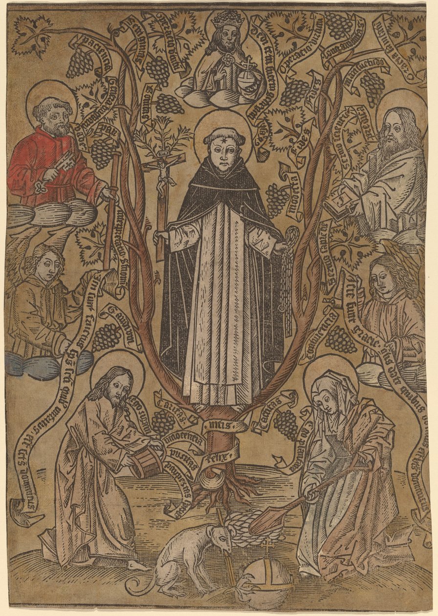Der genealogische Baum der Dominikaner von Netherlandish 15th Century