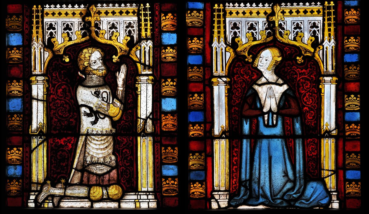 Ein Herr und seine Frau, Mitte des 14. Jahrhunderts von Netherlandish Master