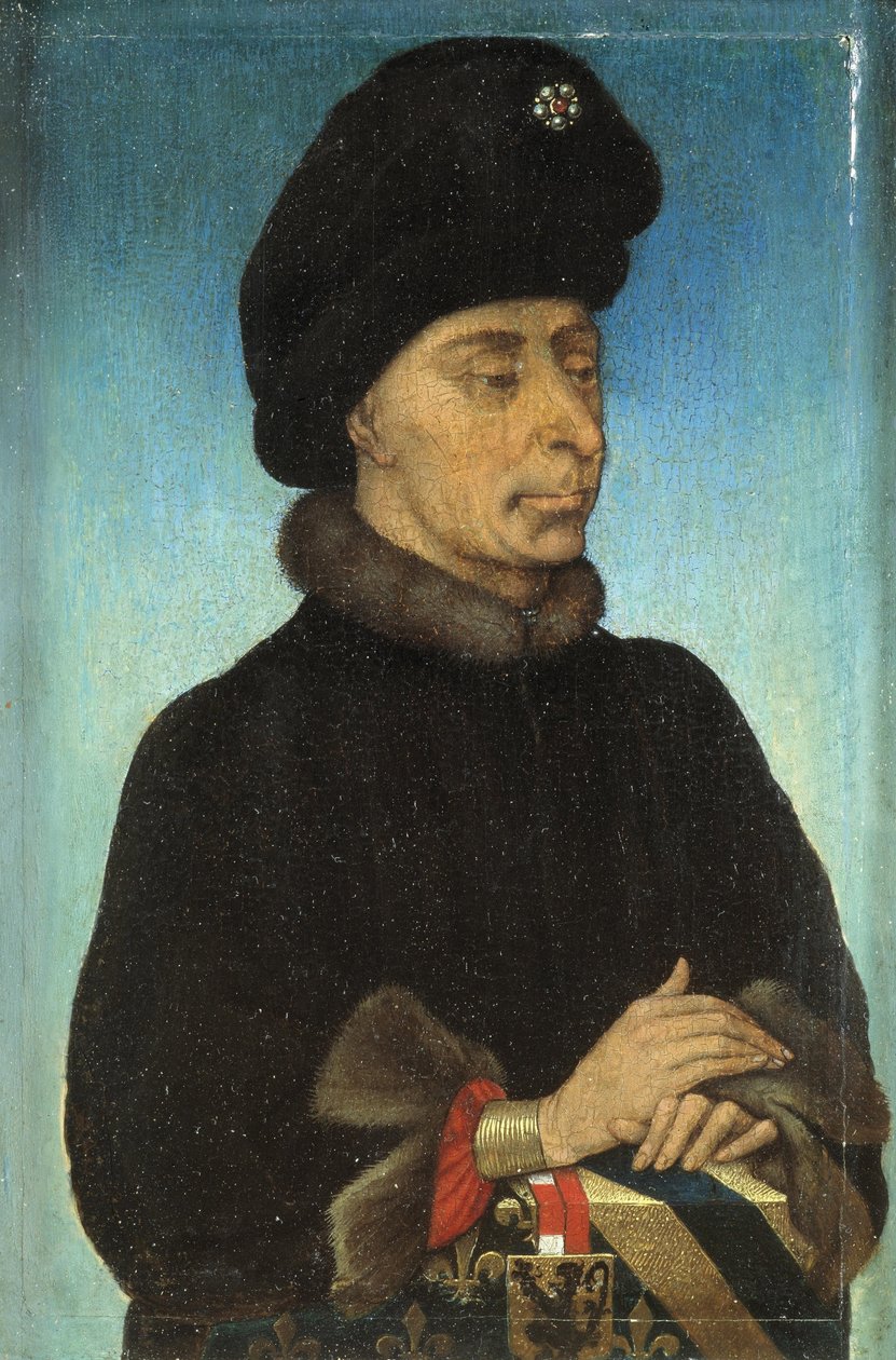 Porträt von Johann Ohnefurcht, Herzog von Burgund, Mitte des 15. Jahrhunderts von Netherlandish Master