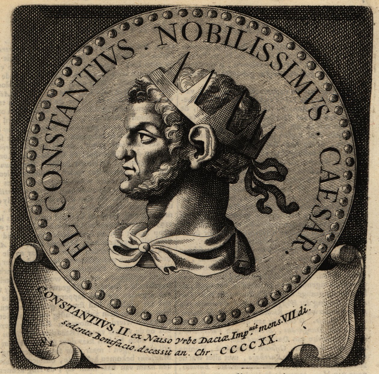 Porträt des römischen Kaisers Constantius II. von Netherlandish School