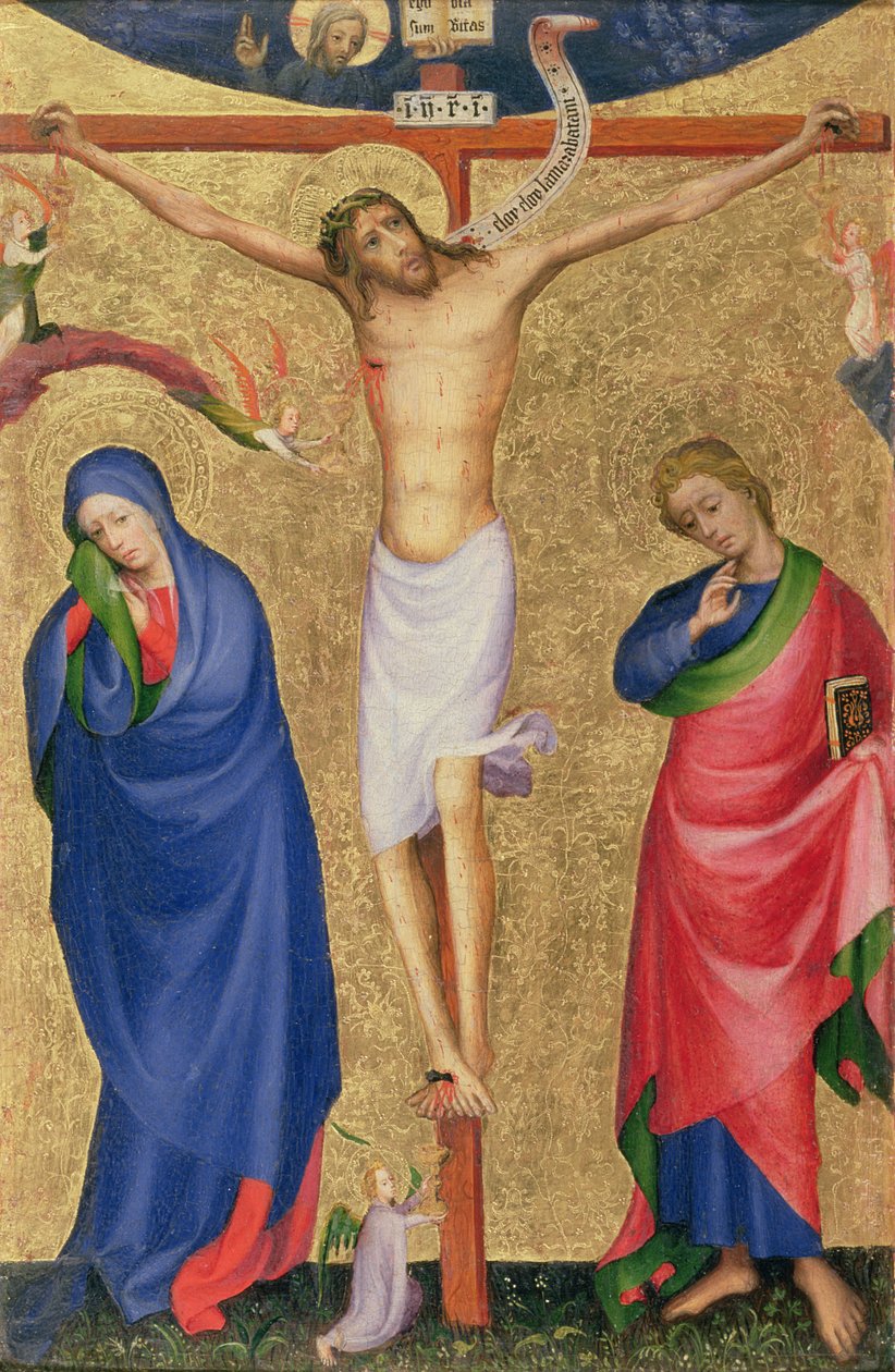 Die Kreuzigung, von einem Klappaltar, ca. 1400 von Netherlandish School