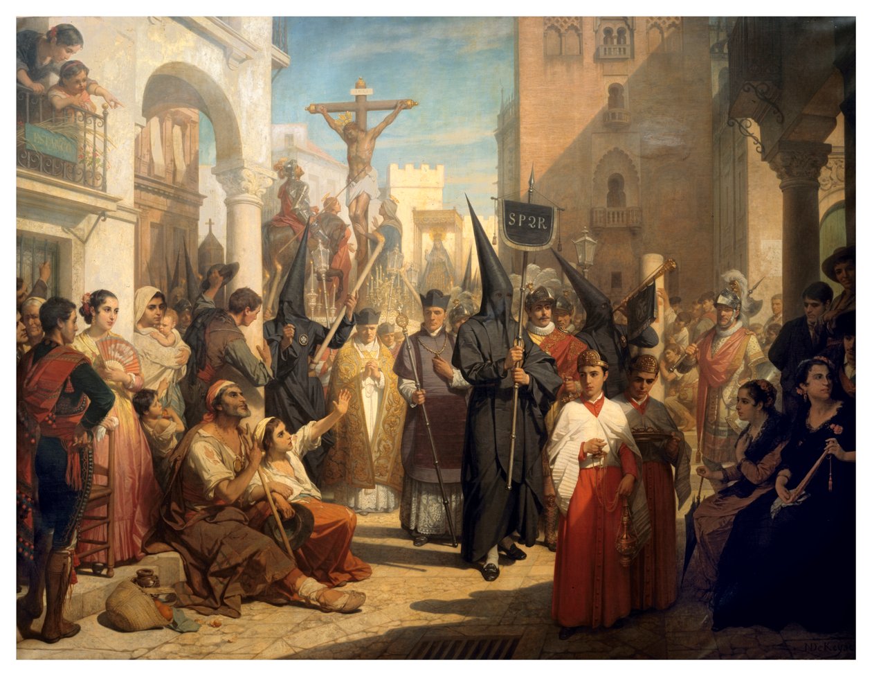Karfreitagsprozession in Sevilla von Nicaise de Keyser