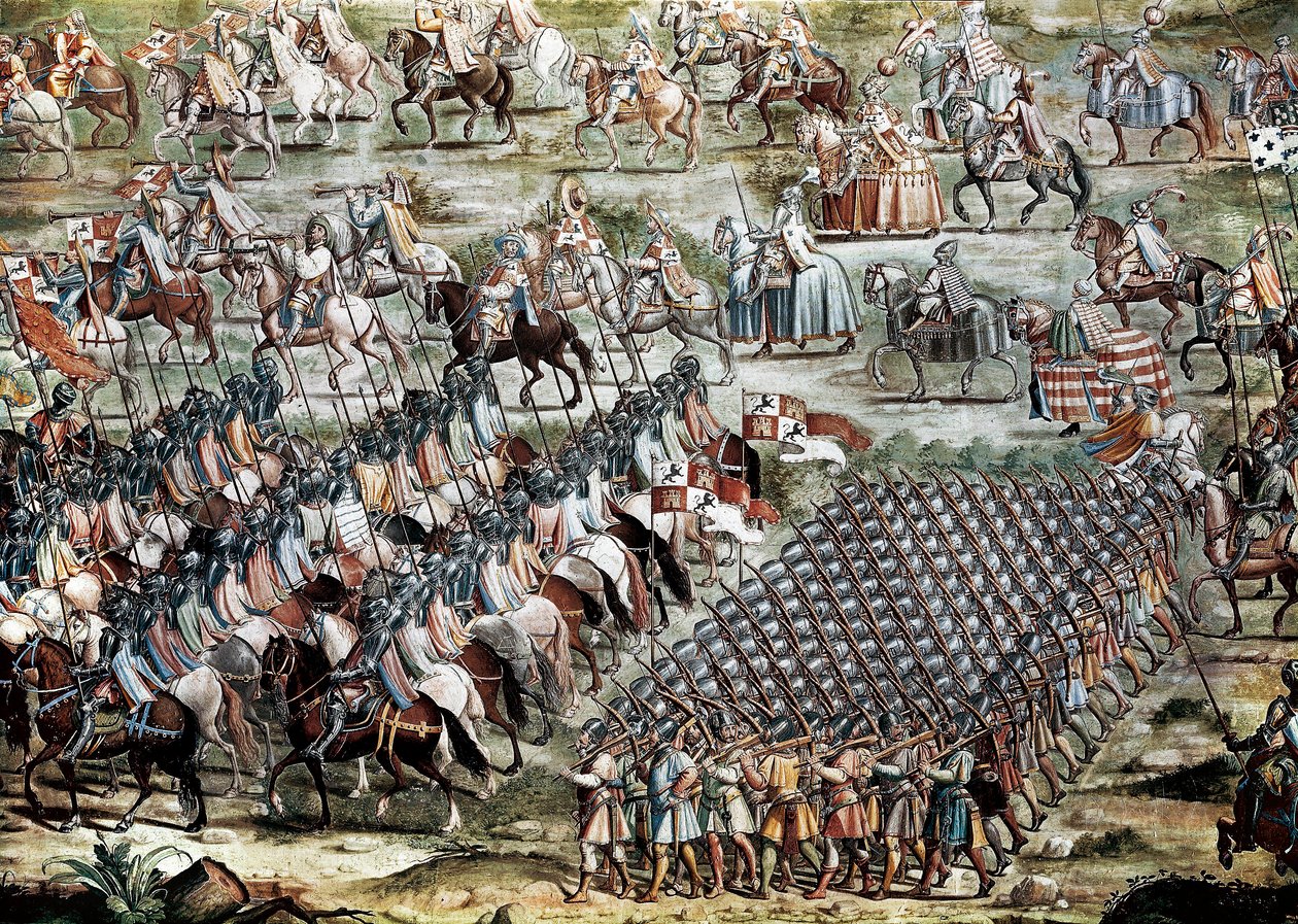 Die Schlacht von Higueruela am 1.07.1431 zwischen der Armee von Johann II. von Kastilien (1405-1454) und der von Mohammed IX von Niccolo (and workshop) Granello