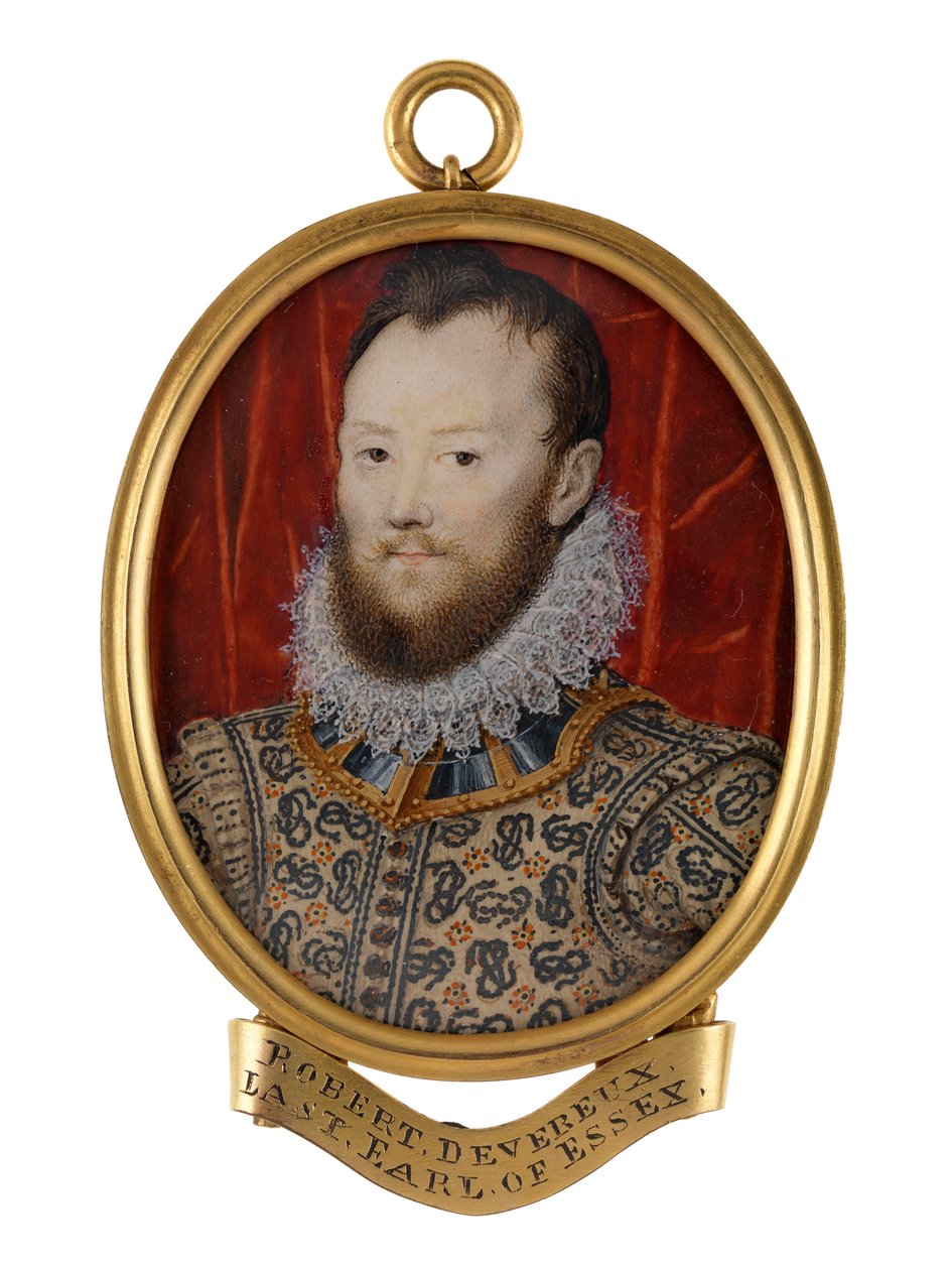 Robert Devereux, 2. Earl of Essex, ca. 1590 von Nicholas (school of) Hilliard