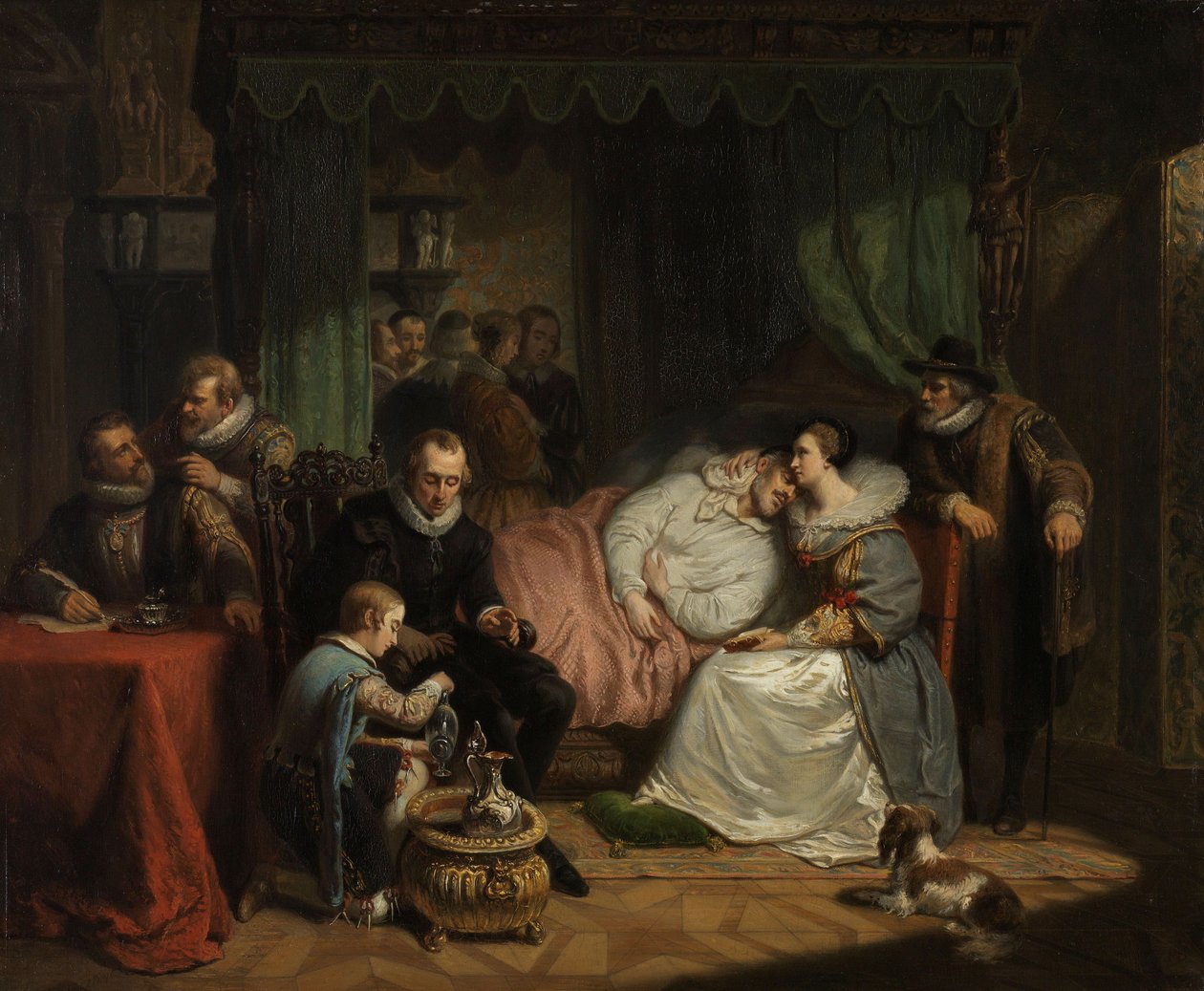 Prinz Wilhelm I. von seiner Frau gepflegt von Nicholas Pieneman