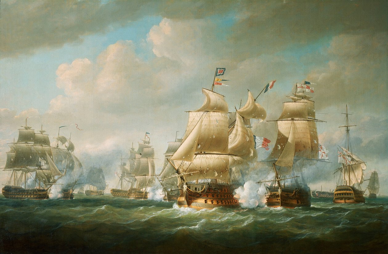 Duckworths Aktion vor San Domingo, 6. Februar 1806 von Nicholas Pocock