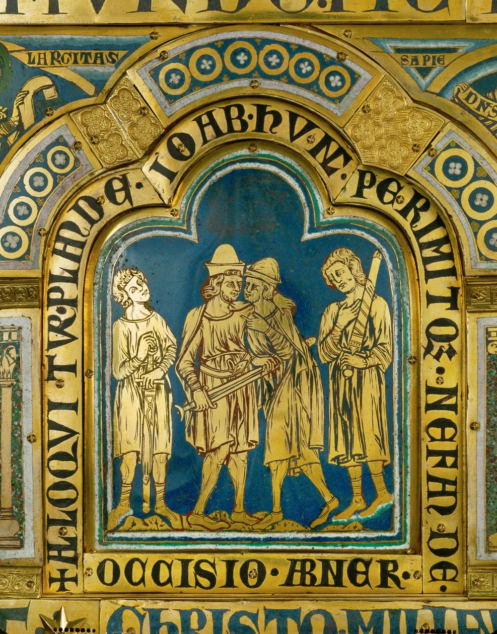 Joab ermordet Abner, ehemaligen General von König Saul, der zu König David überging von Nicholas of Verdun