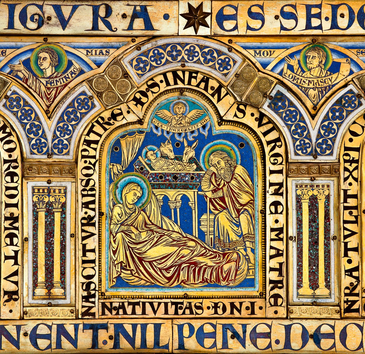 Der Verdun-Altar, biblische Szenen darstellend von Nicholas of Verdun