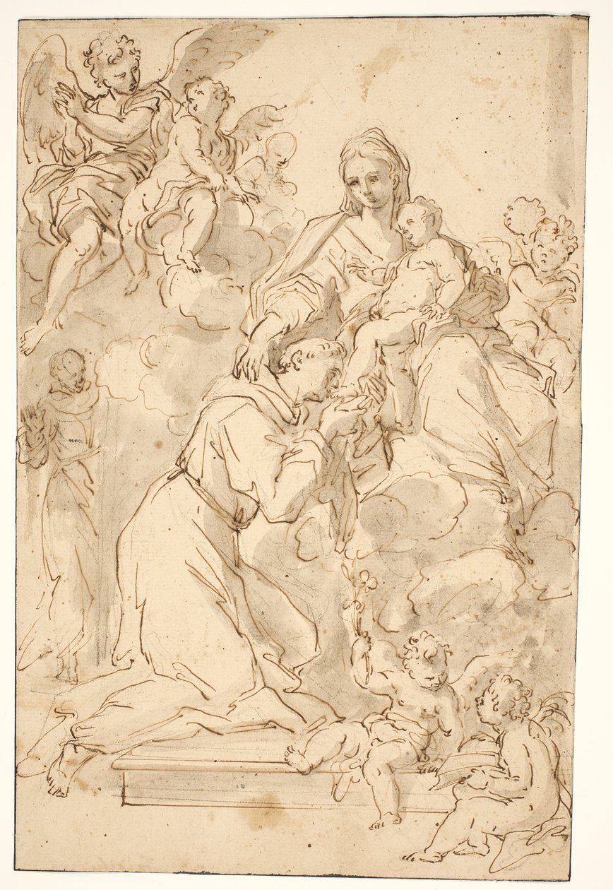 Madonna mit Kind und St. Antonius von Padua von Nicolò Ricciolini