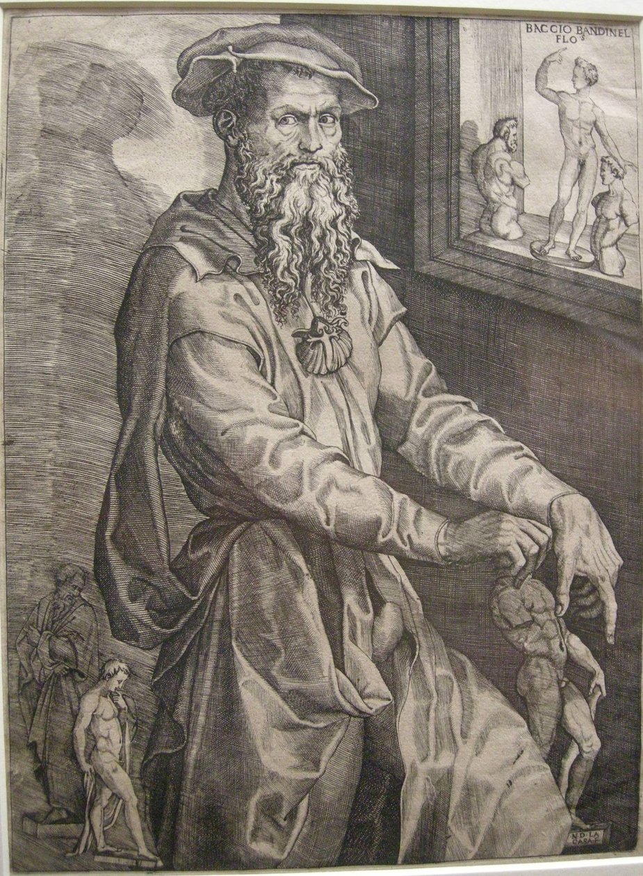 Porträt von Baccio Bandinelli von Nicolo della Casa