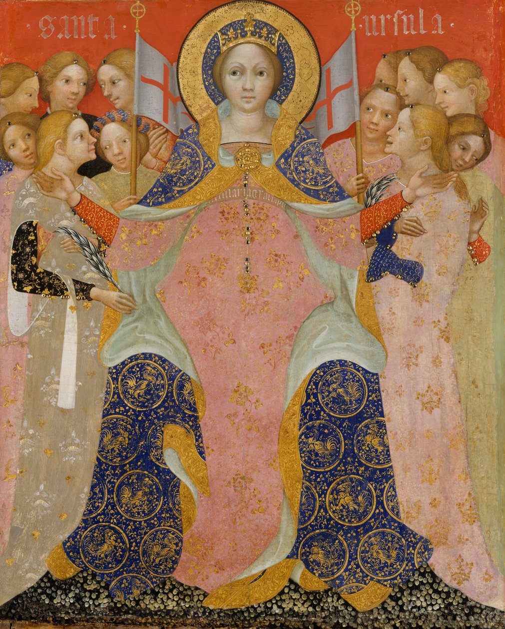 Die heilige Ursula und ihre Jungfrauen, ca. 1410 von Nicolò di Pietro