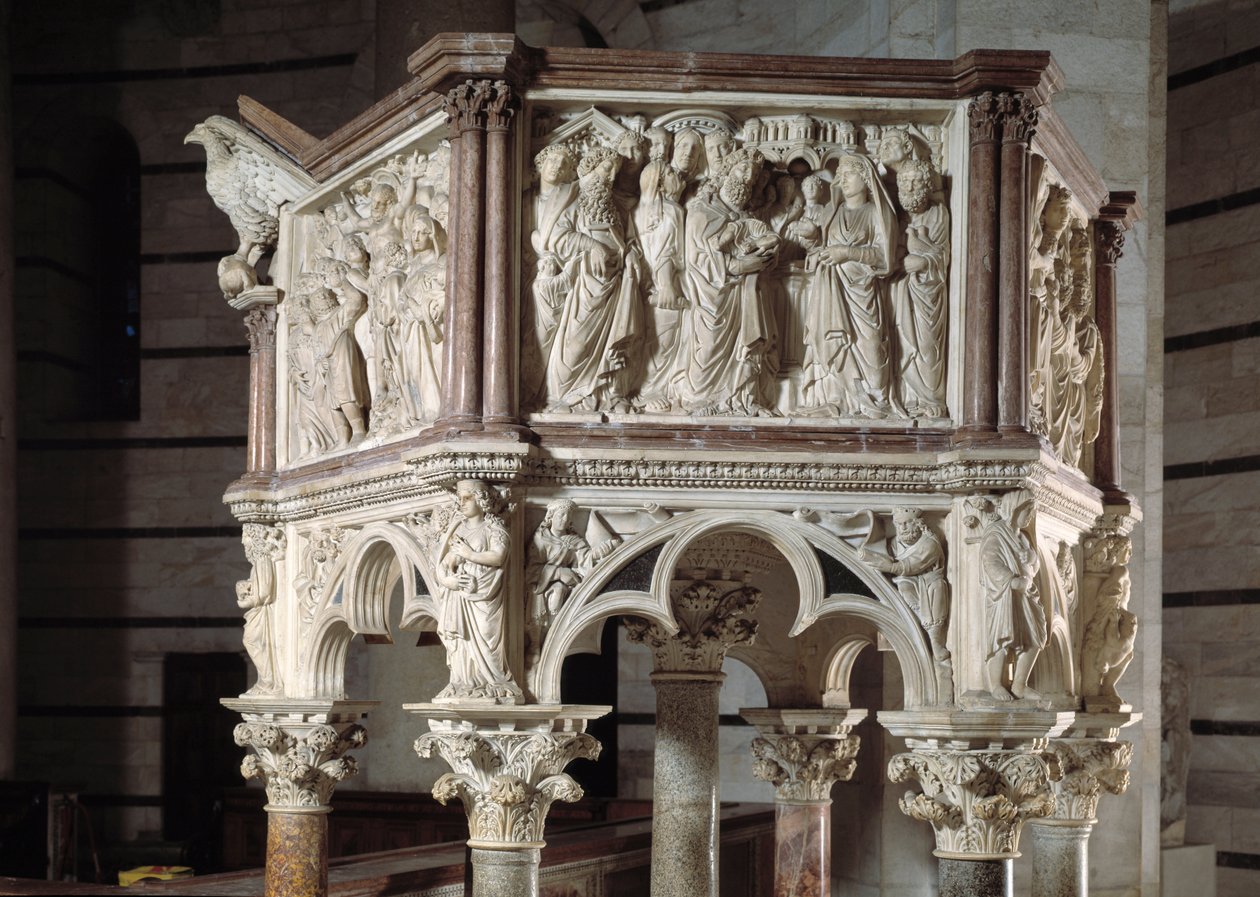 Stuhl von Nicola Pisano (Marmorpult) von Nicola Pisano