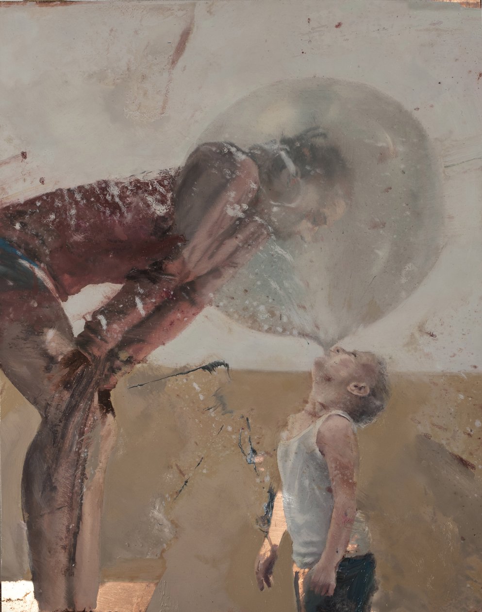 Blase III (Kind mit Mutter), 2020 von Nicola Pucci