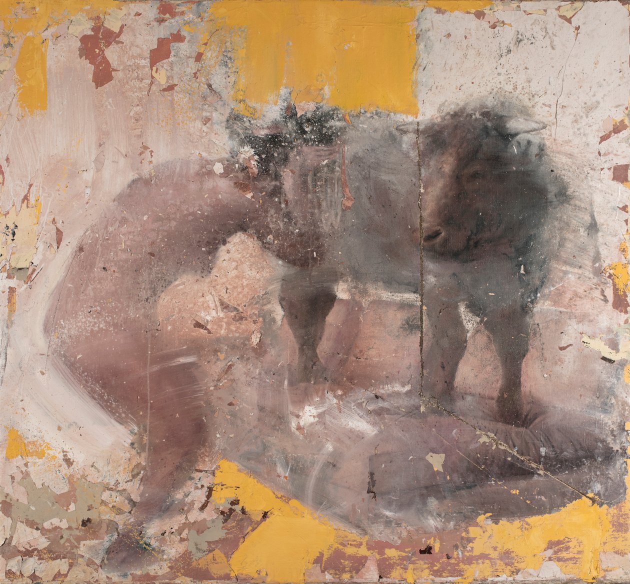 Frau mit gelbem Stier, 2018 von Nicola Pucci