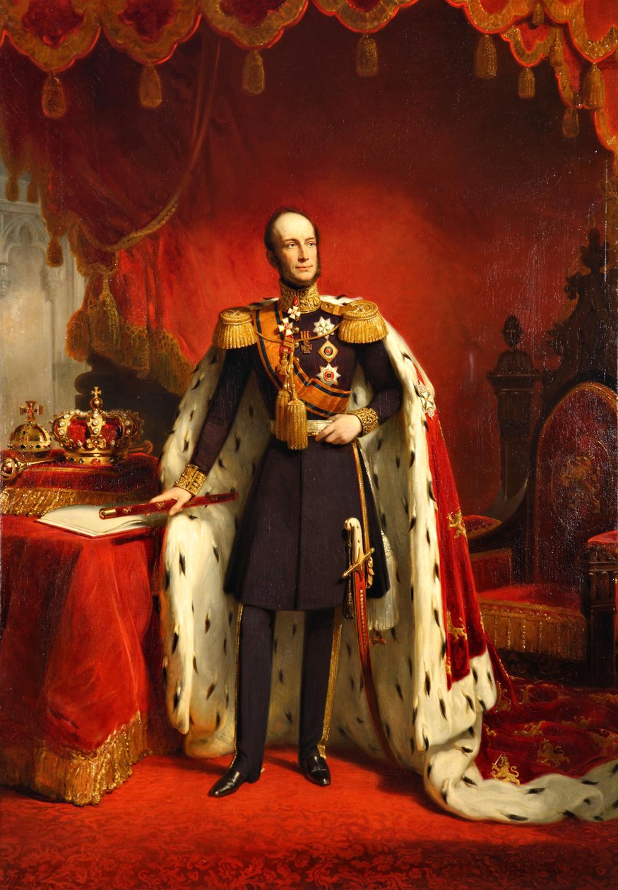 Porträt von Wilhelm II. der Niederlande (1792-1849) von Nicolaas Pieneman