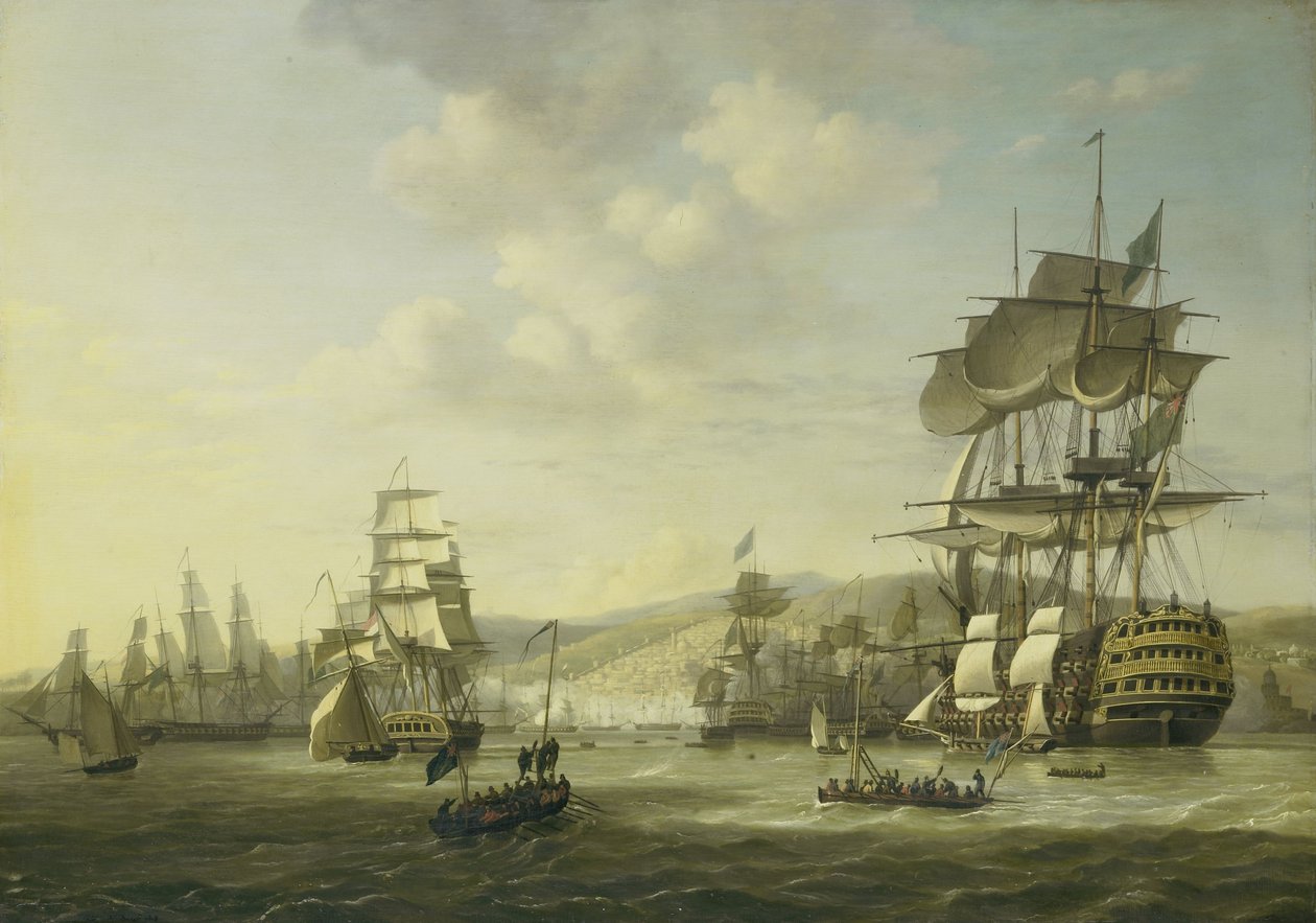 Die anglo-niederländische Flotte in der Bucht von Algier von Nicolaas Baur