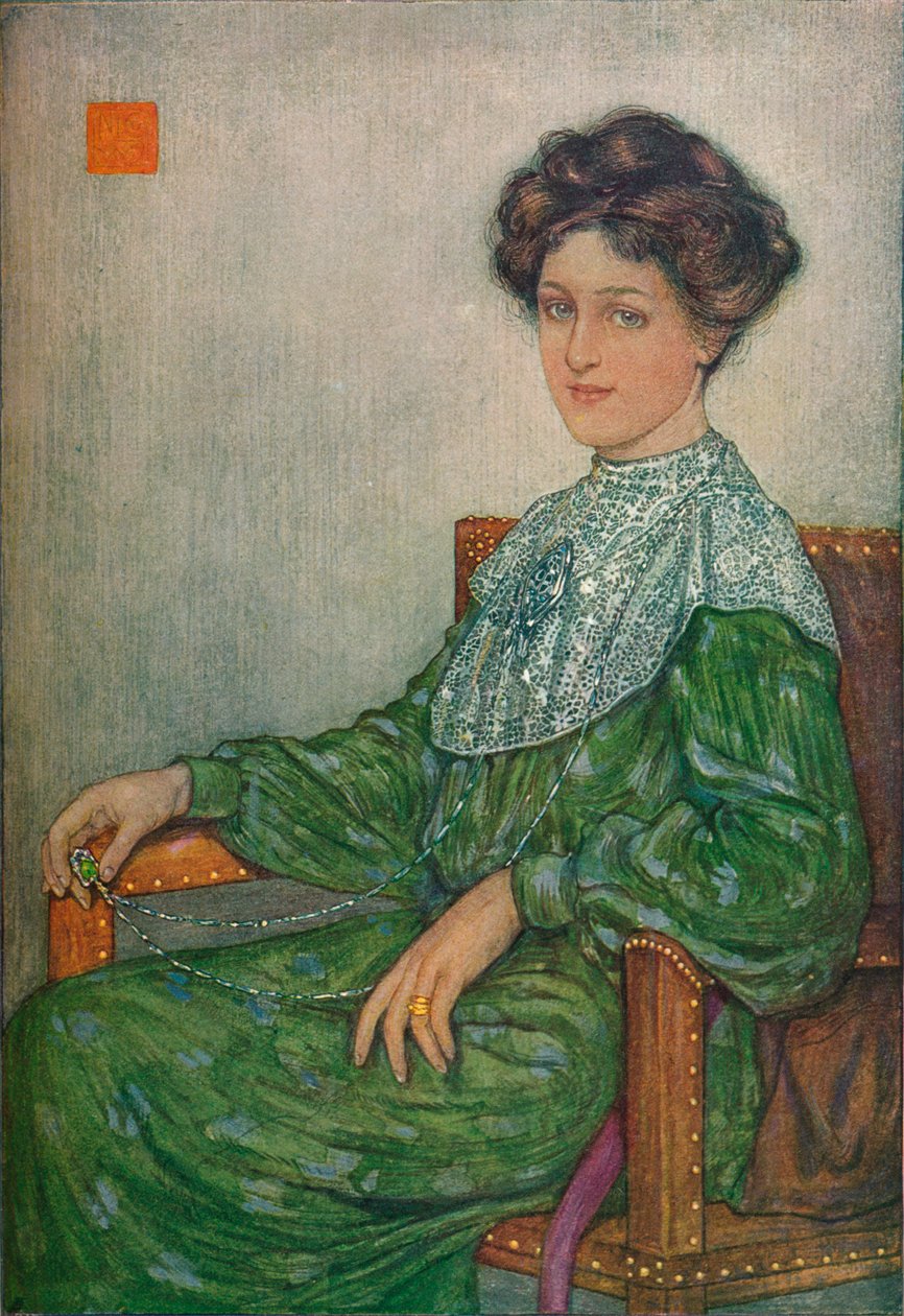 Porträt von Mrs. J. Maltwood, ca. 1892-1906, 1906-7 von Nicolaas Wilhelm Jungmann