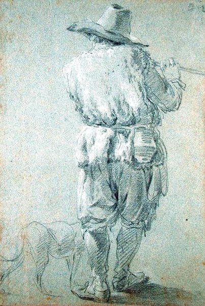 Flötenspielender Hirte, 1644 von Nicolaes Pietersz. Berchem