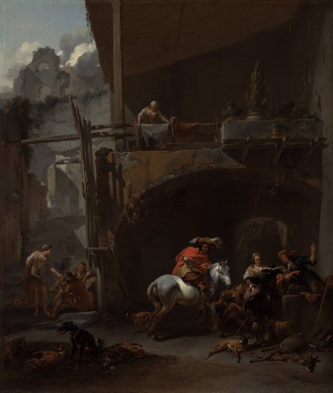 Die Rückkehr von der Jagd von Nicolaes Pietersz. Berchem
