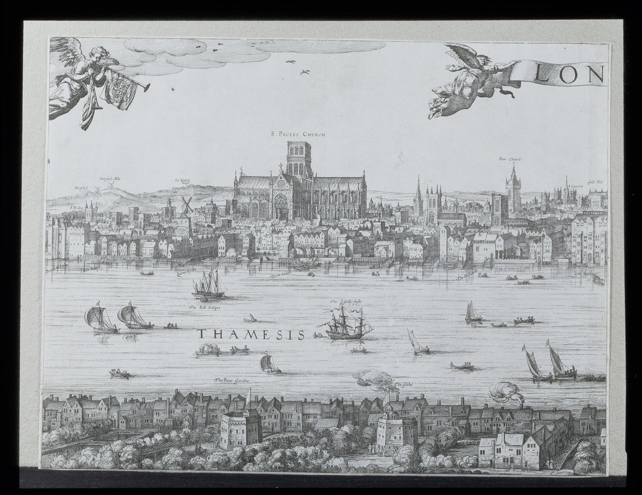 Panorama von London und der Themse, Teil zwei zeigt die St. Paul