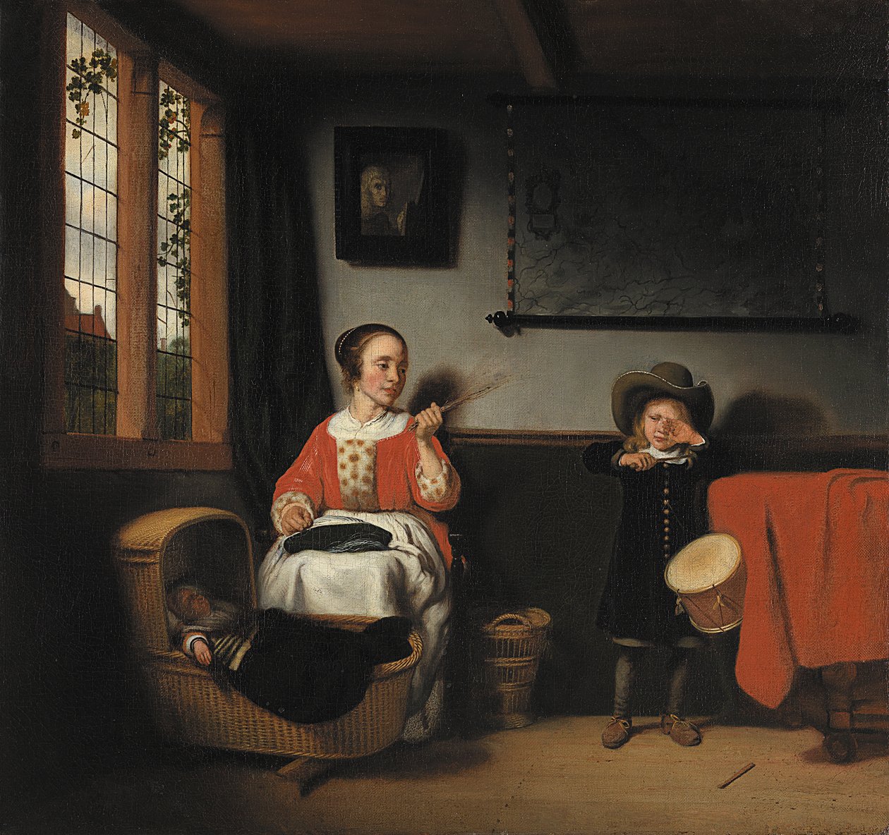 Die ungezogene Trommlerin von Nicolaes Maes