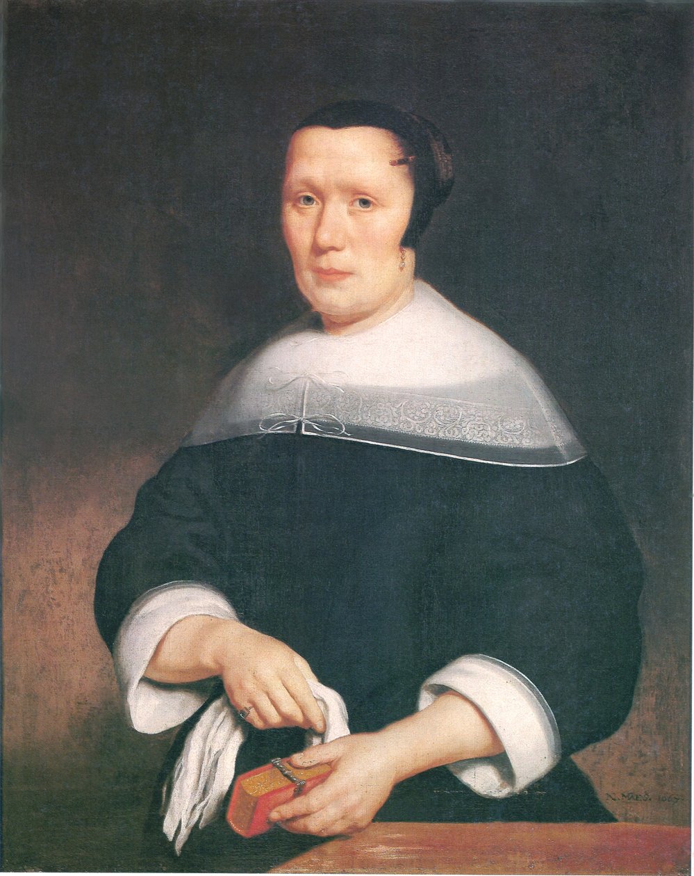 Porträt einer Frau von Nicolaes Maes