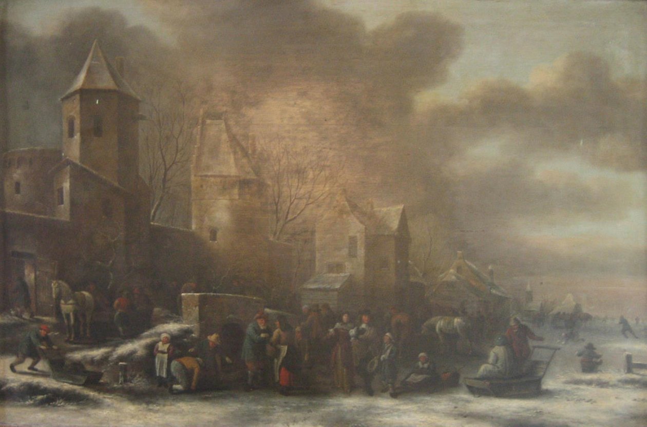 Eine niederländische Winterlandschaft von Nicolaes Molenaer