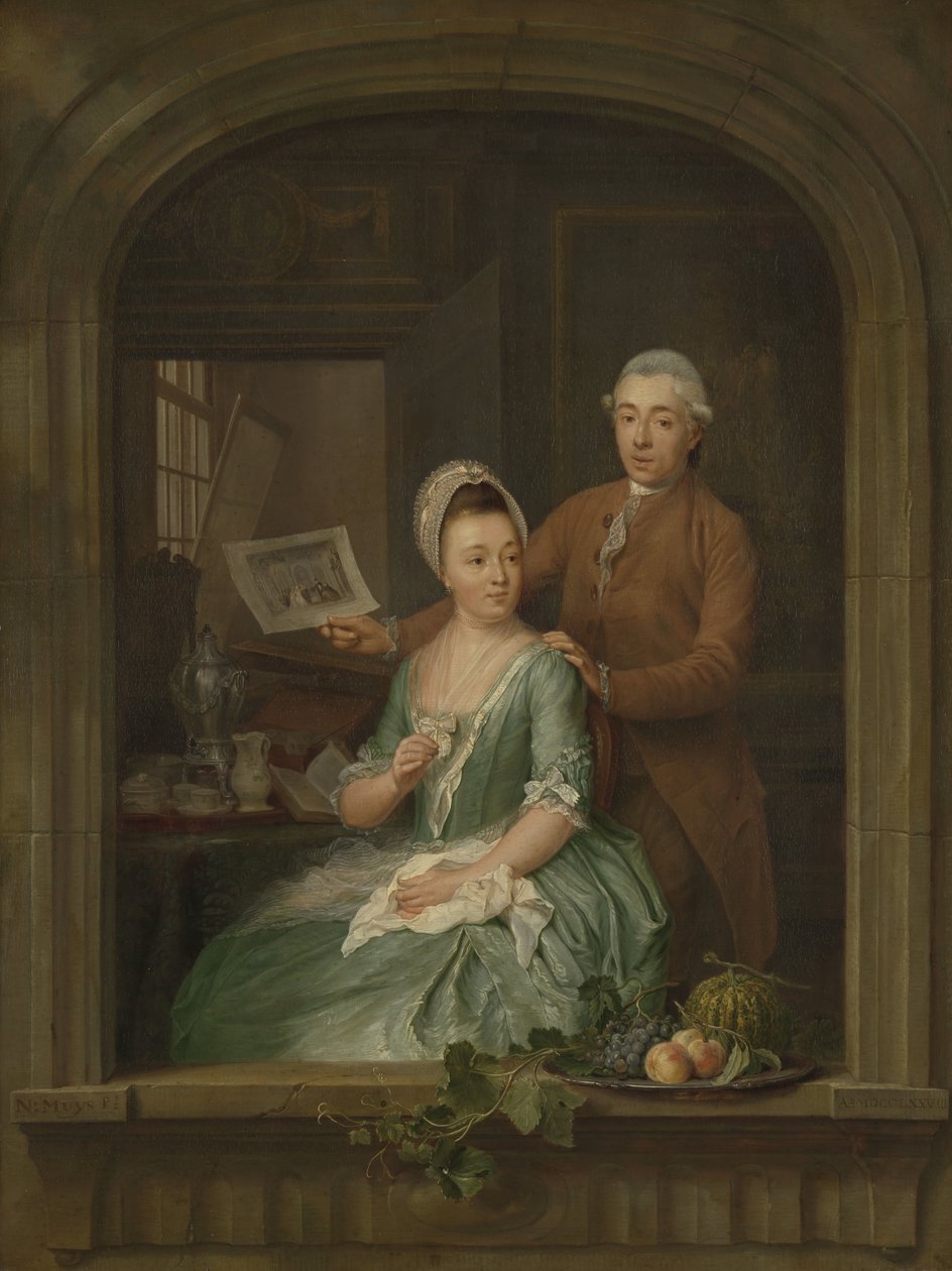 Porträt von Robert Muys und seiner Frau Maria Nozeman von Nicolaes Muys