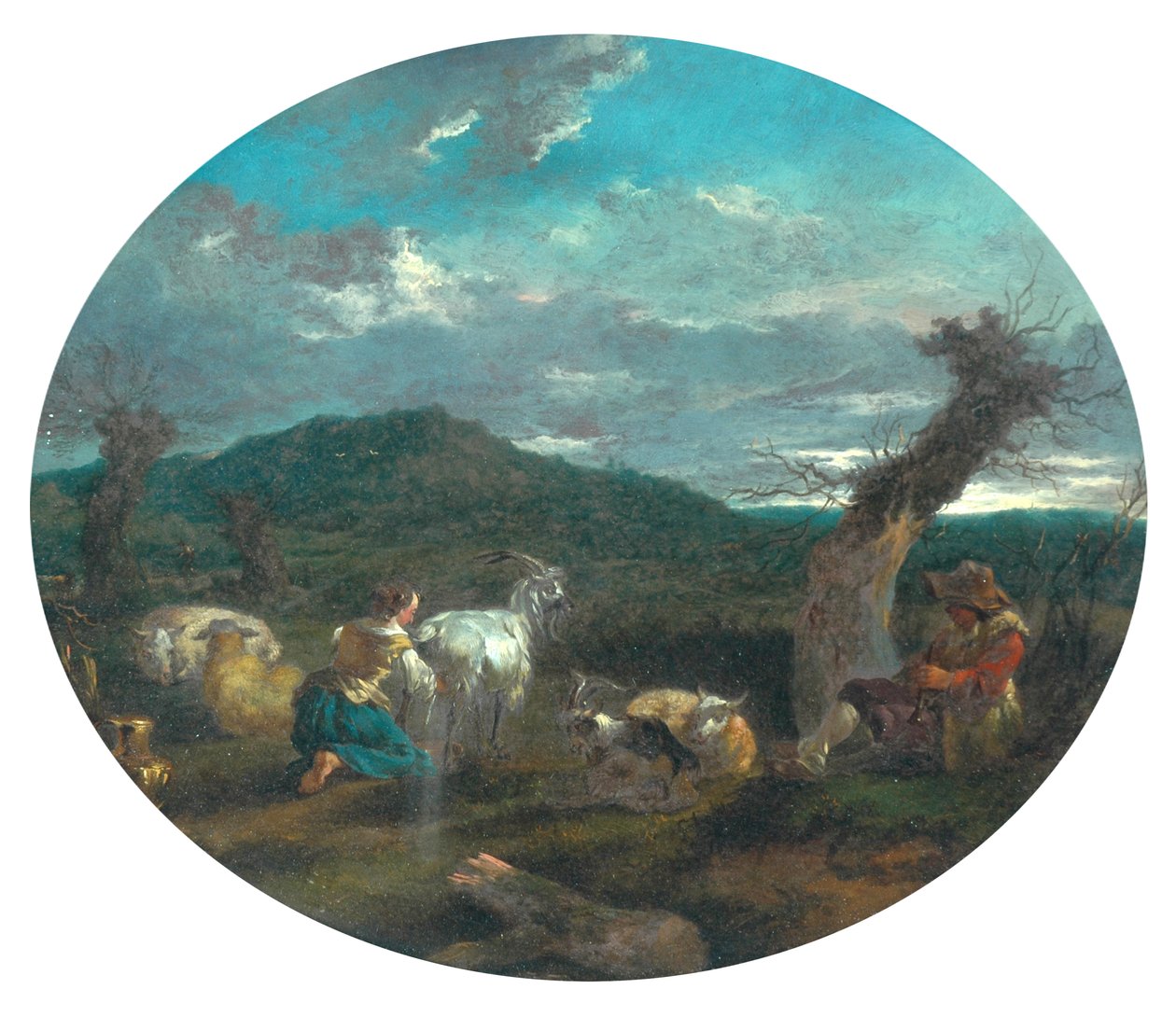 Pastorale Szene von Nicolaes Pietersz (attr.to) Berchem