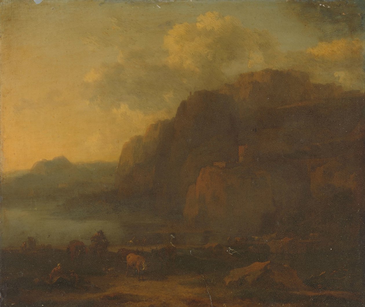 Italienische Landschaft von Nicolaes Pietersz Berchem