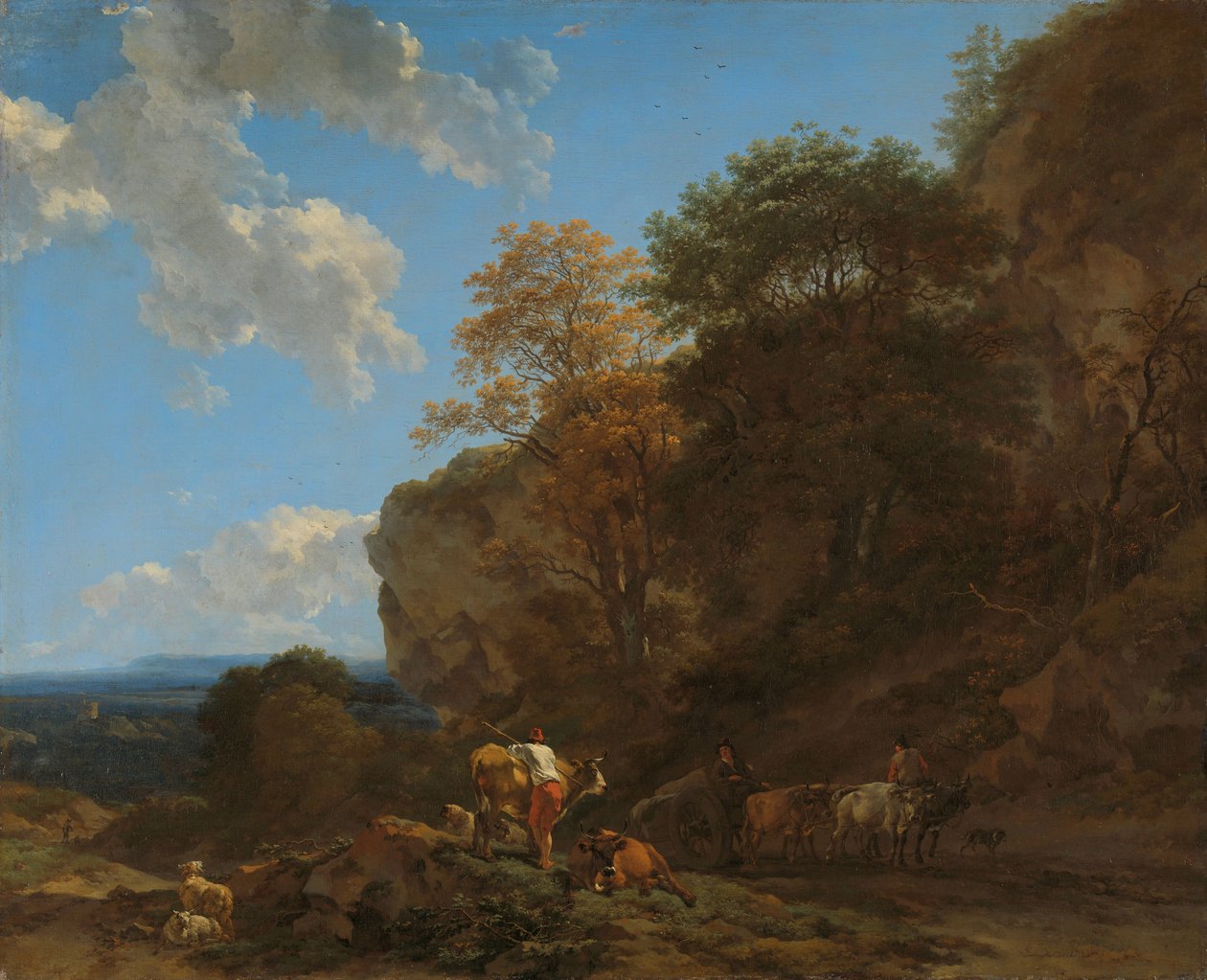 Italienische Landschaft von Nicolaes Pietersz Berchem