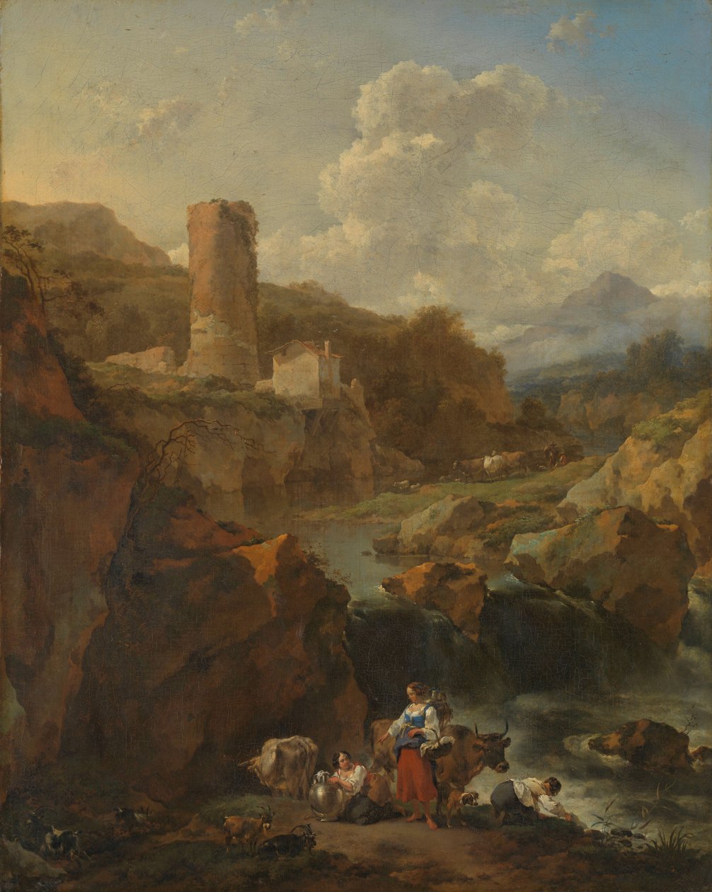 Italienische Landschaft von Nicolaes Pietersz Berchem