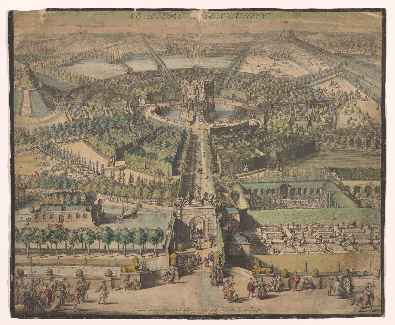 Ansicht des Parks von Enghien von Nicolaes Visscher (I)