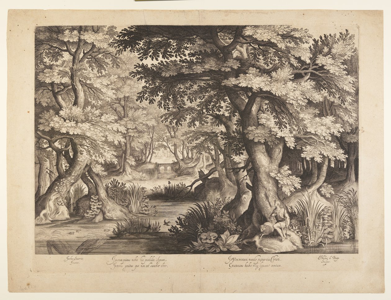 Johannes der Täufer in der Wildnis von Nicolaes de Bruyn