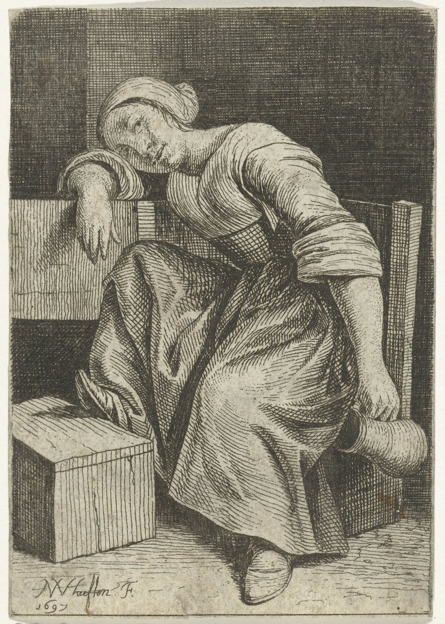 Junge Frau mit Krug in der Hand von Nicolaes van Haeften