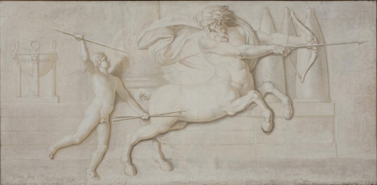 Achilles und der Zentaur Cheiron von Nicolai Abildgaard