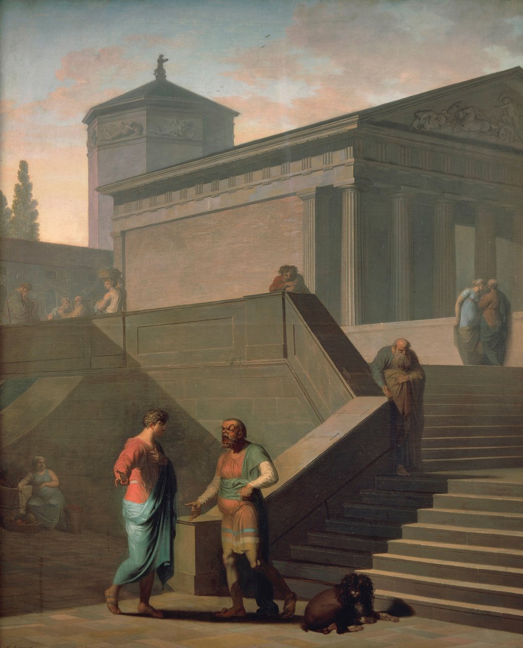 Szene von Andria (inspiriert vom Stück des Terenz) von Nicolai Abraham Abildgaard